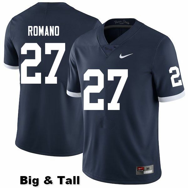 NCAA Nike Men's Penn State Nittany Lions Cody Romano #27 College Football Authentic Throwback Big & Tall Navy Stitched Jersey CIT6198AQ